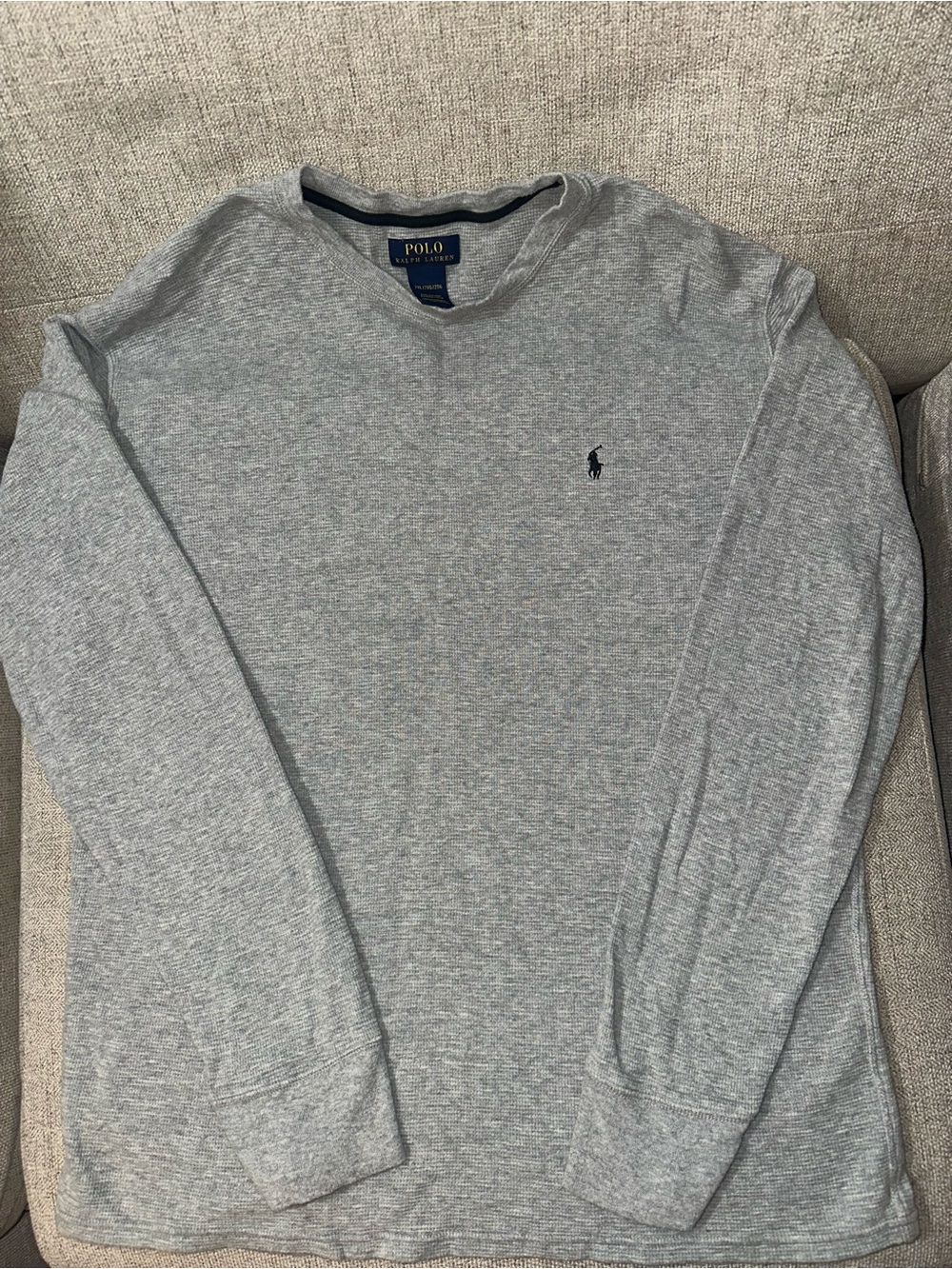 Polo Ralph Lauren Gray Long Sleeve Crewneck Shirt